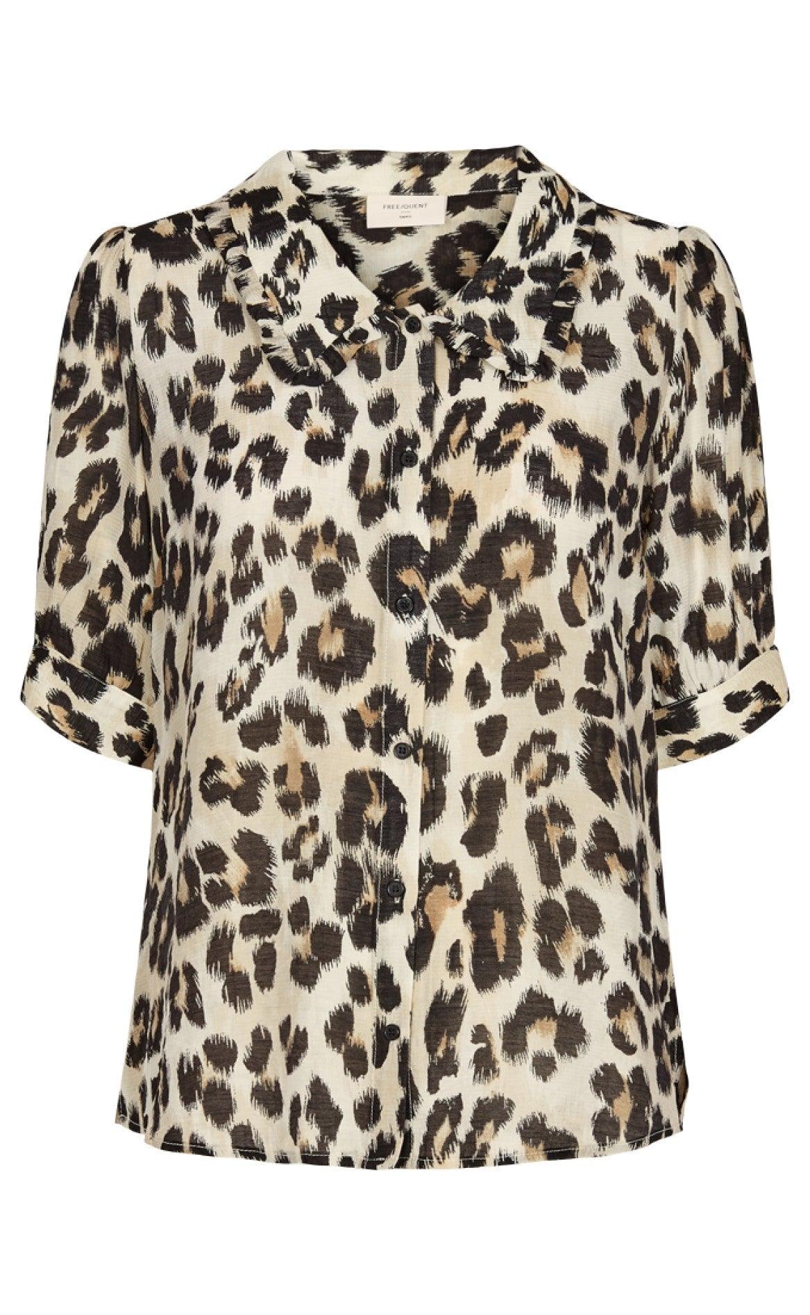 Freequent Skjorte - Wia - Leopard Print