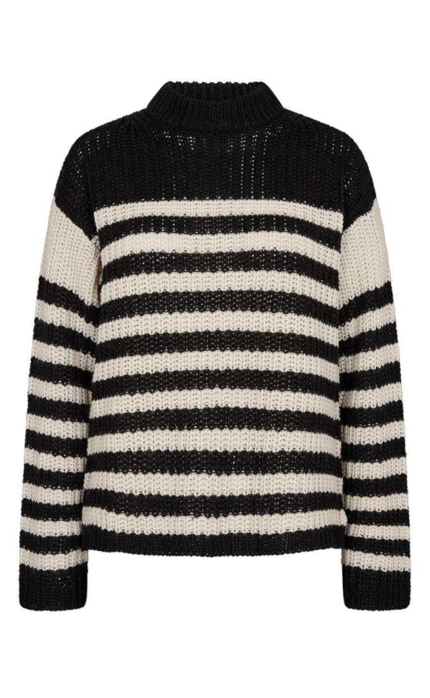 Freequent Sweater - Cox - Black With Moonbeam