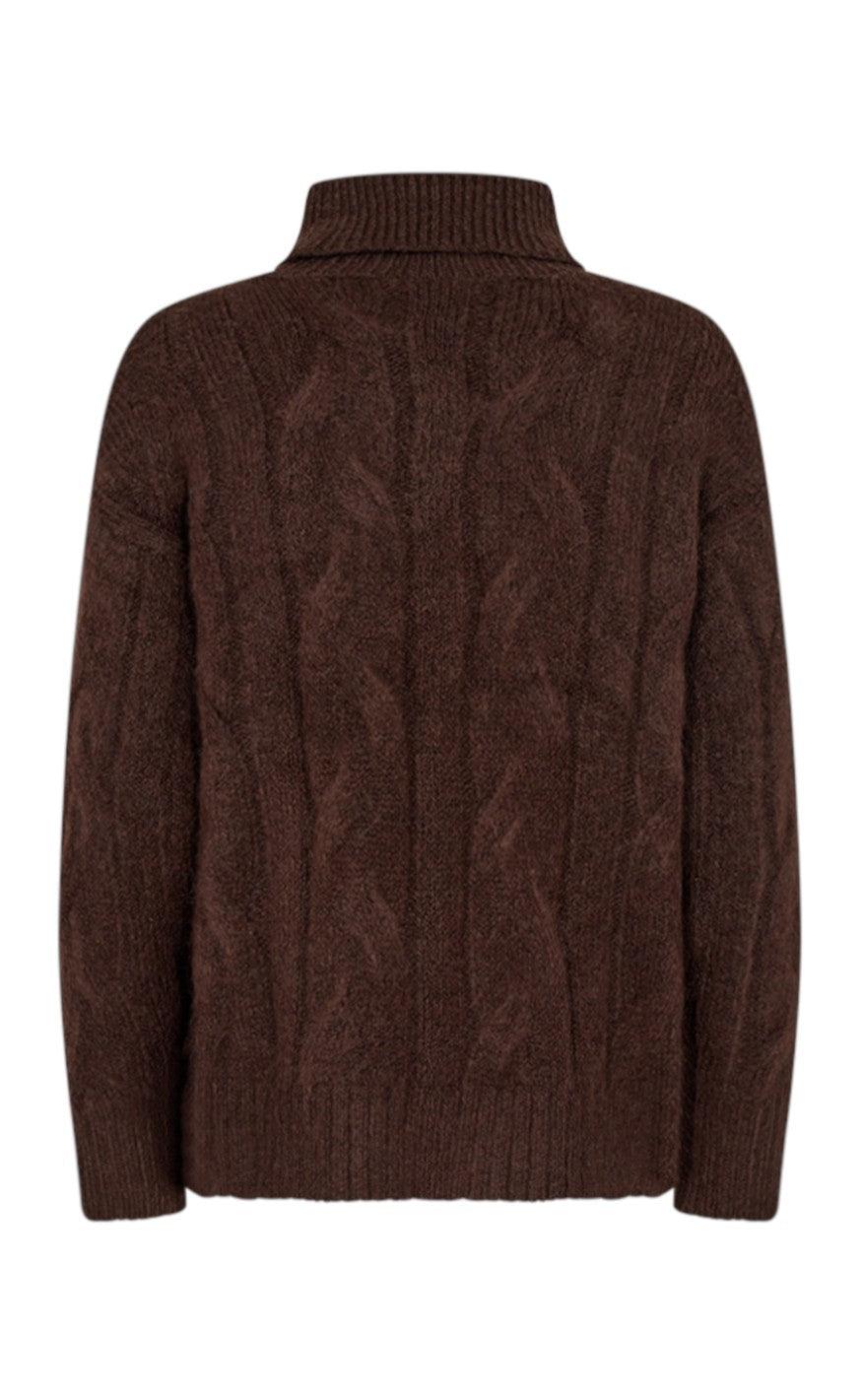 Freequent Sweater - Satina - Coffee Bean Melange