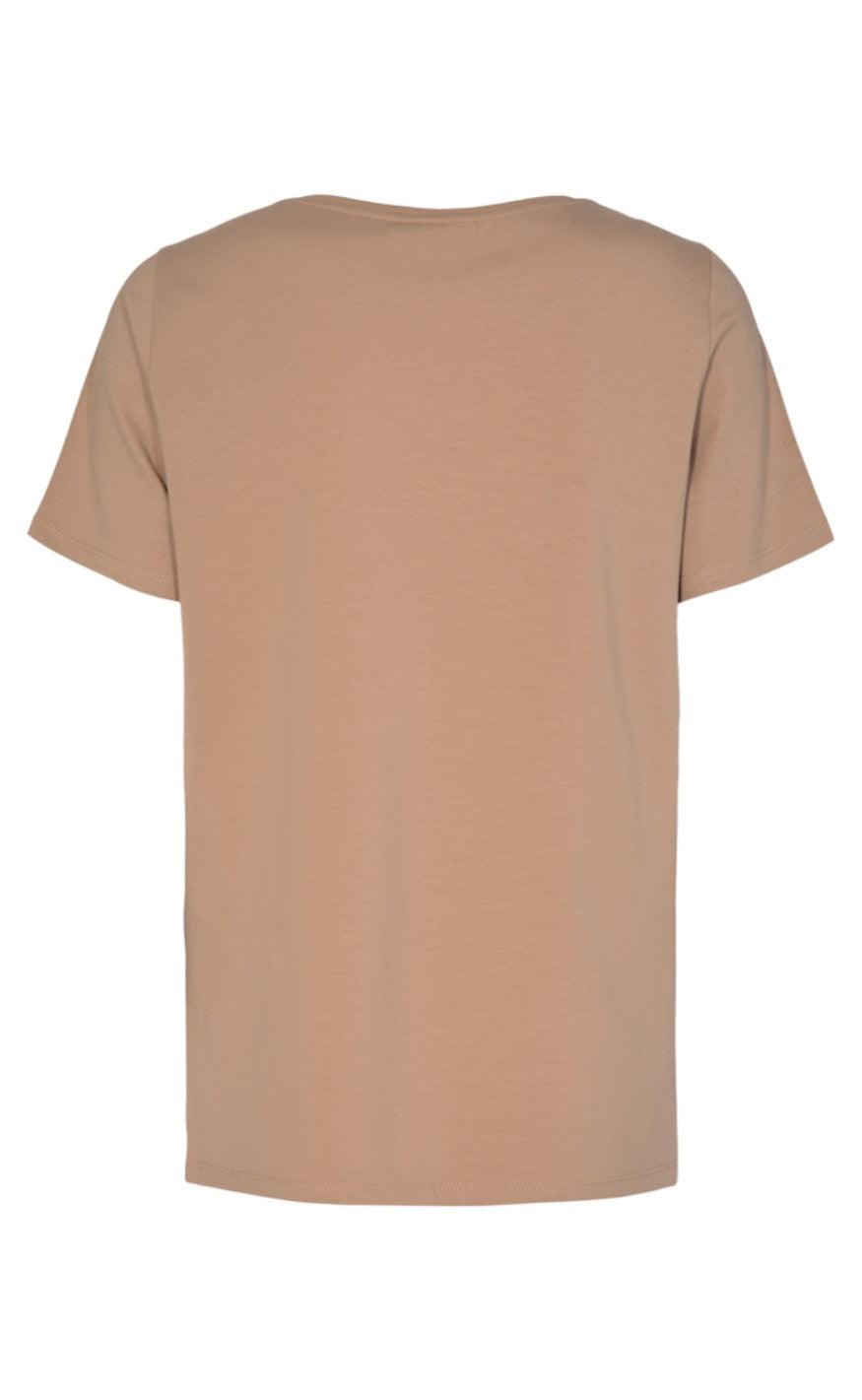 Freequent T-shirt - Anola - Silver Mink