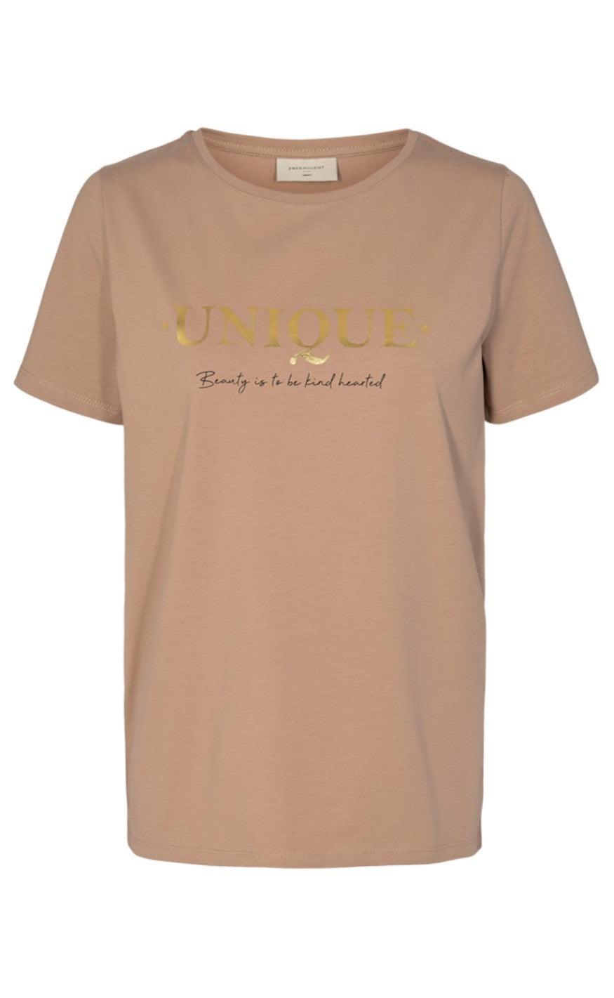 Freequent T-shirt - Anola - Silver Mink