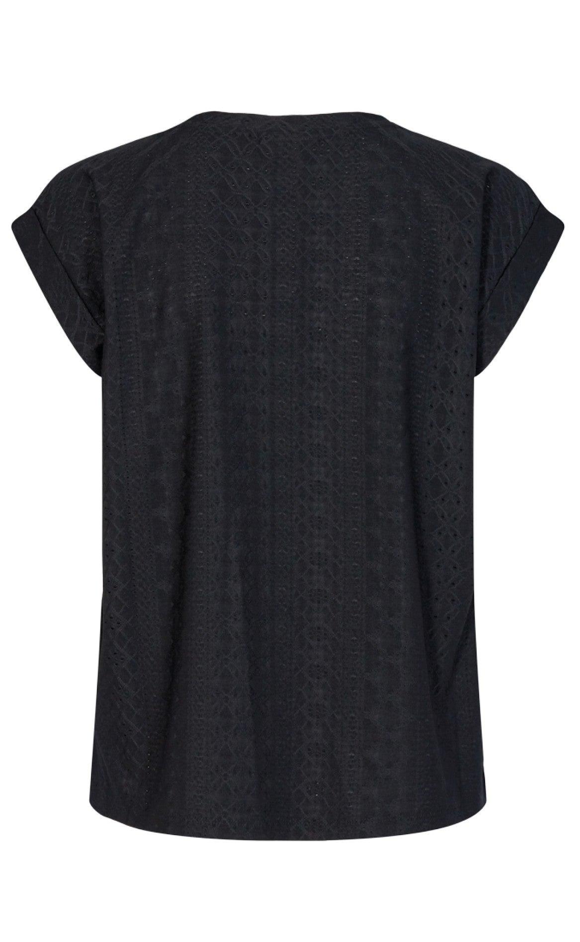 Freequent T-shirt - Blond - Black