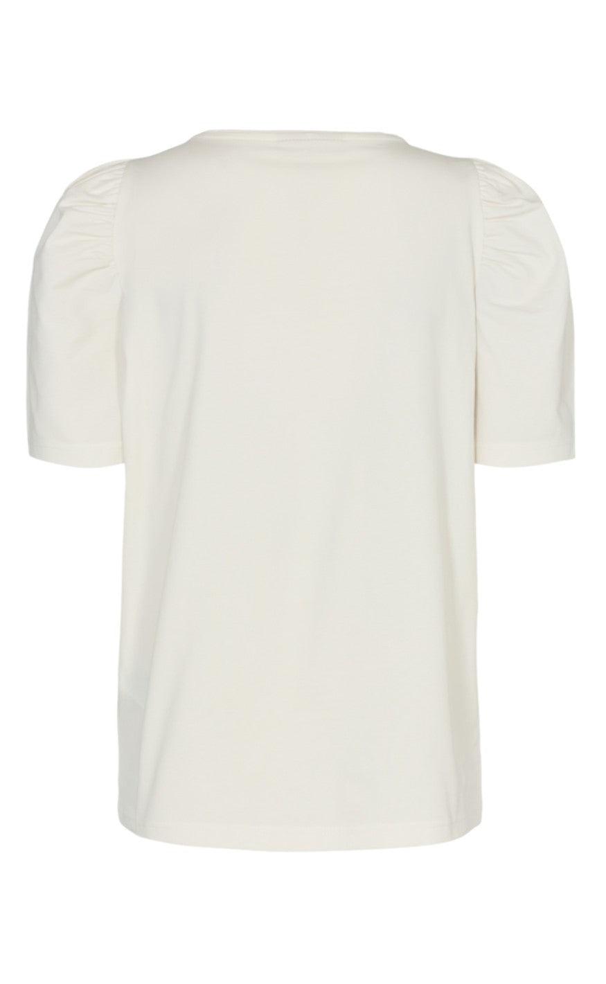 Freequent T-shirt - Fenja Puff - Off White