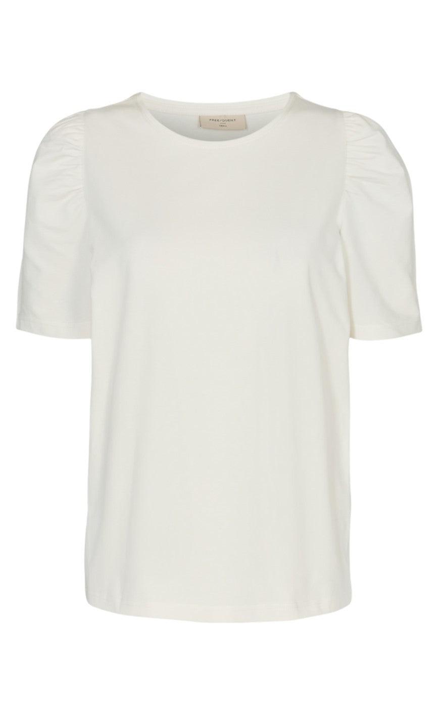 Freequent T-shirt - Fenja Puff - Off White