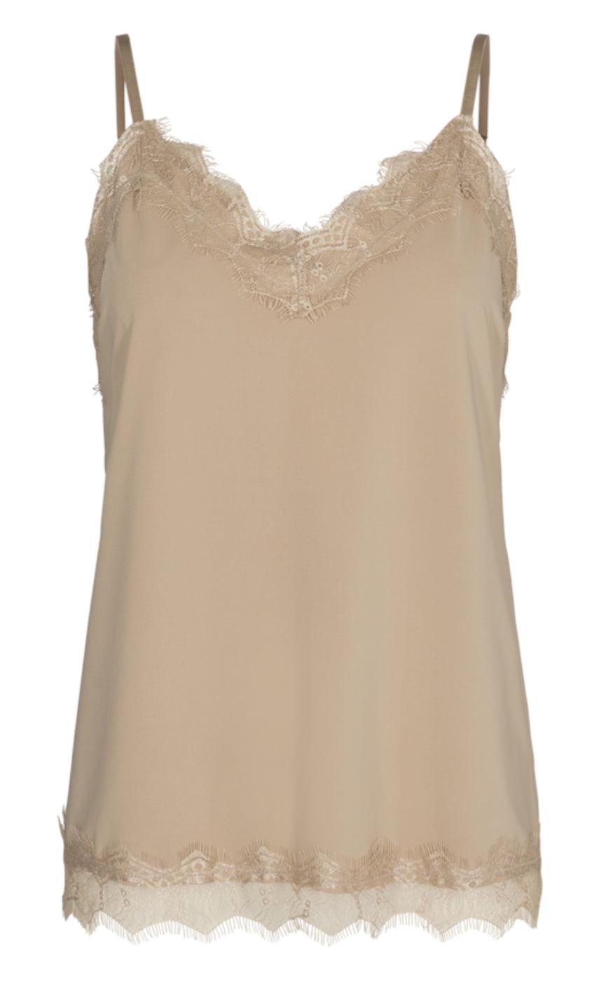 Freequent Top - Bicco - Beige Sand