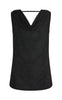 Freequent Top - Glit - Black With Silver