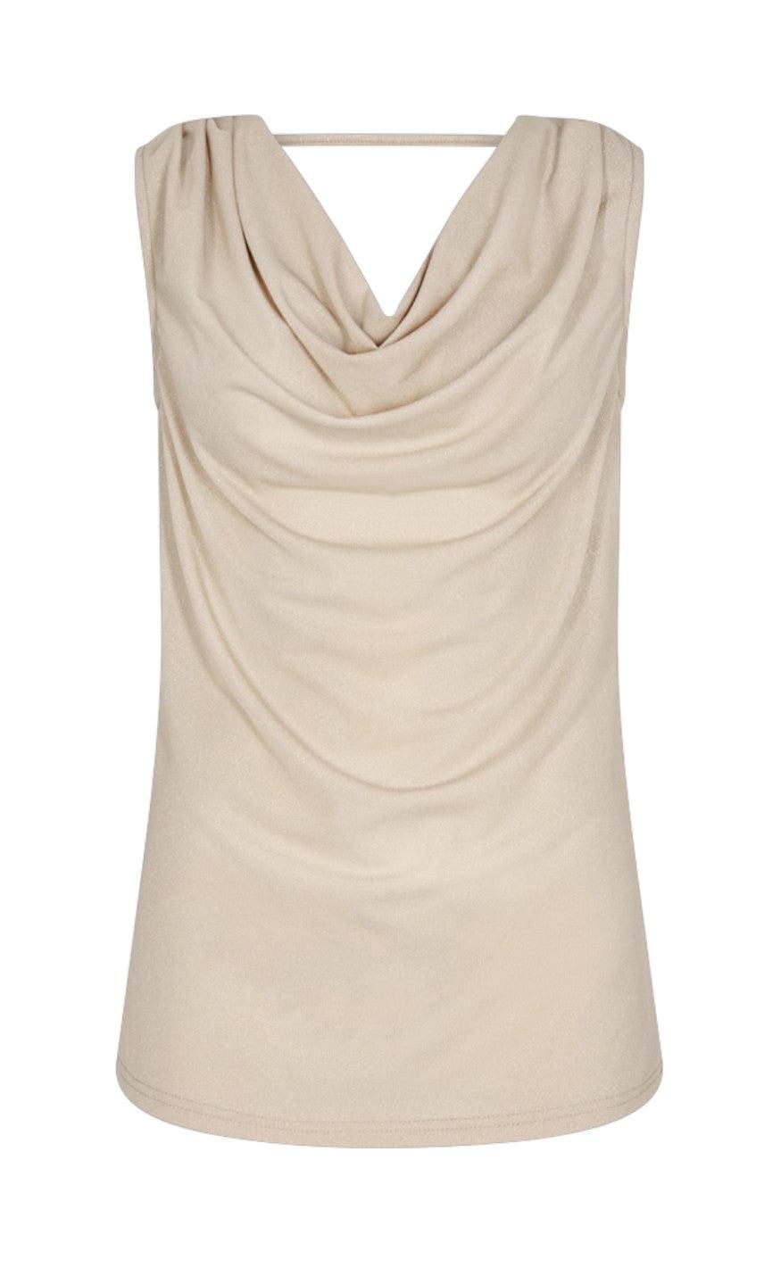 Freequent Top - Glit - Moonbeam With Gold