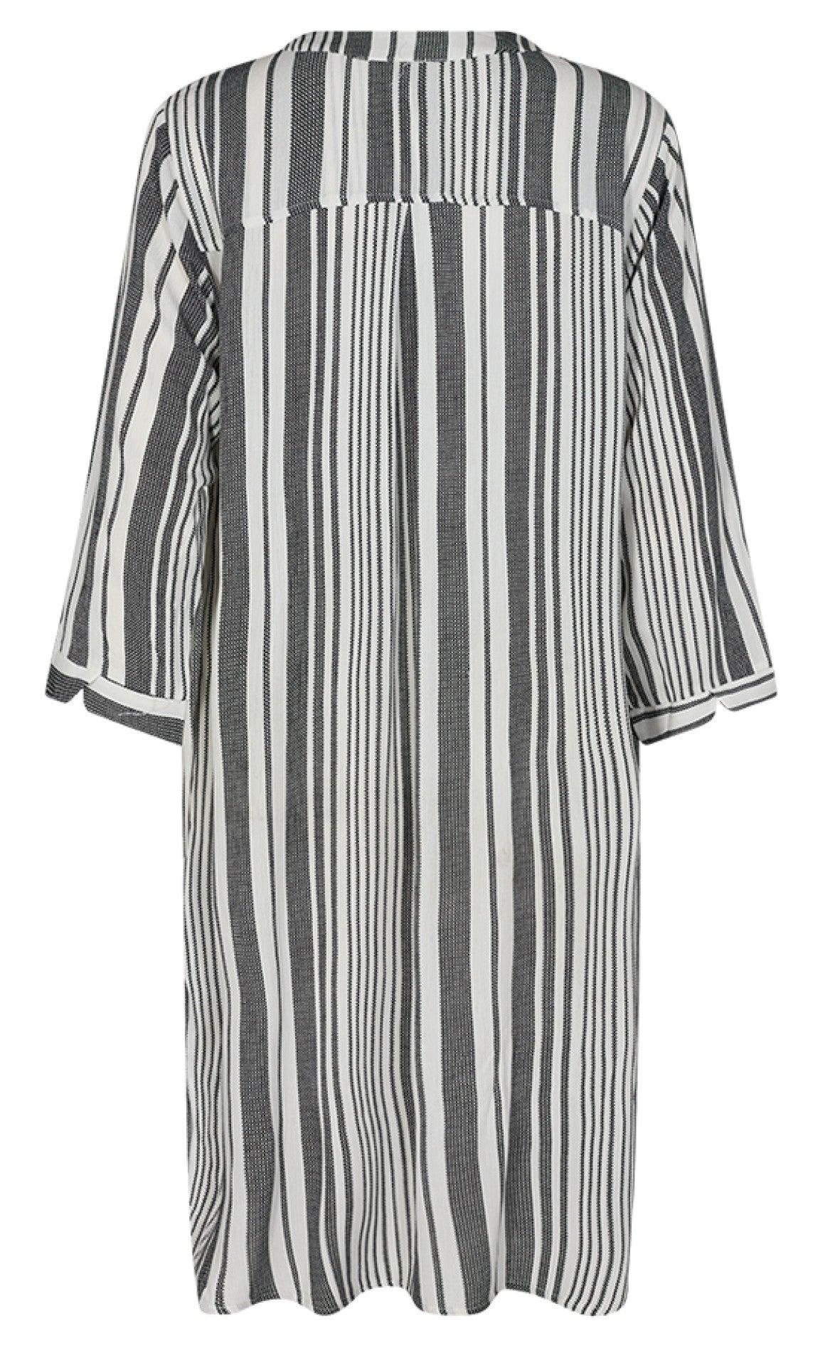 Freequent Tunika - Dea Flounce - Black Mix