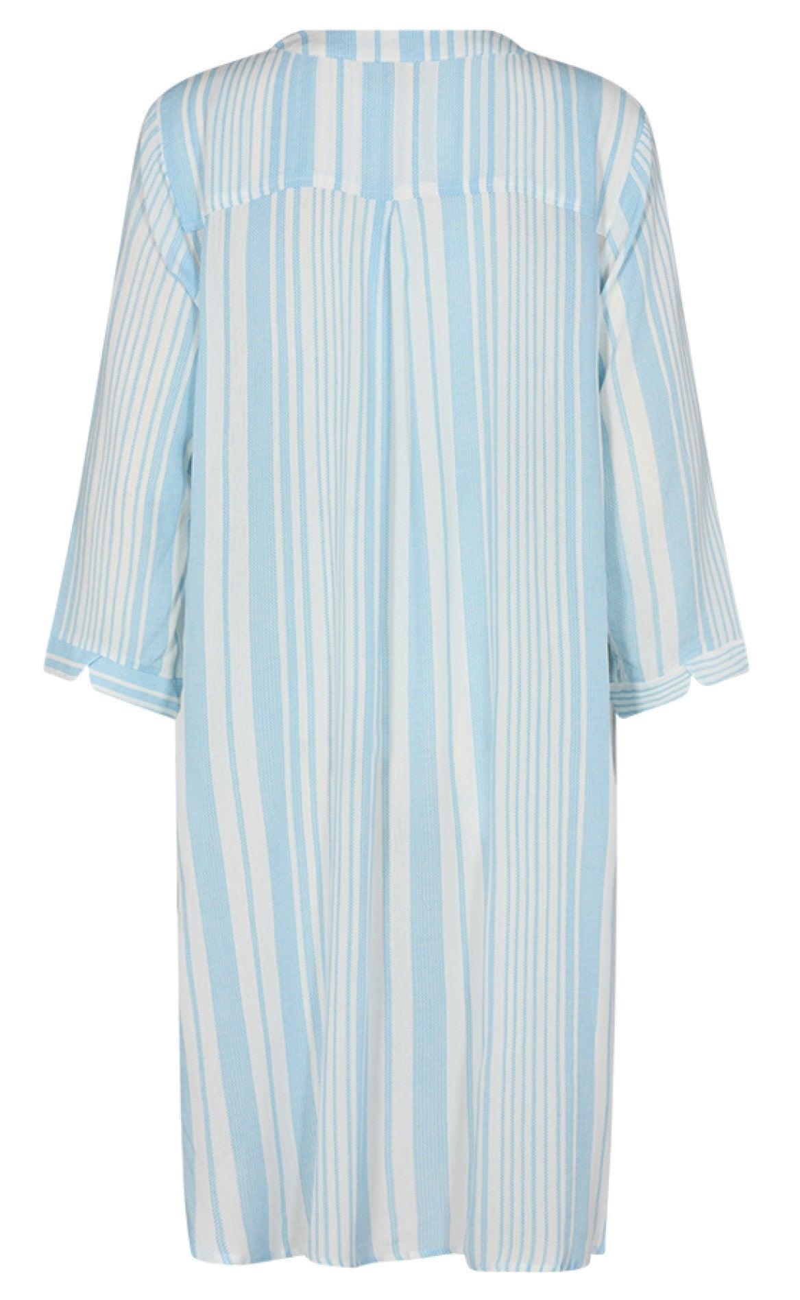 Freequent Tunika - Dea Flounce - Chambray Blue Mix