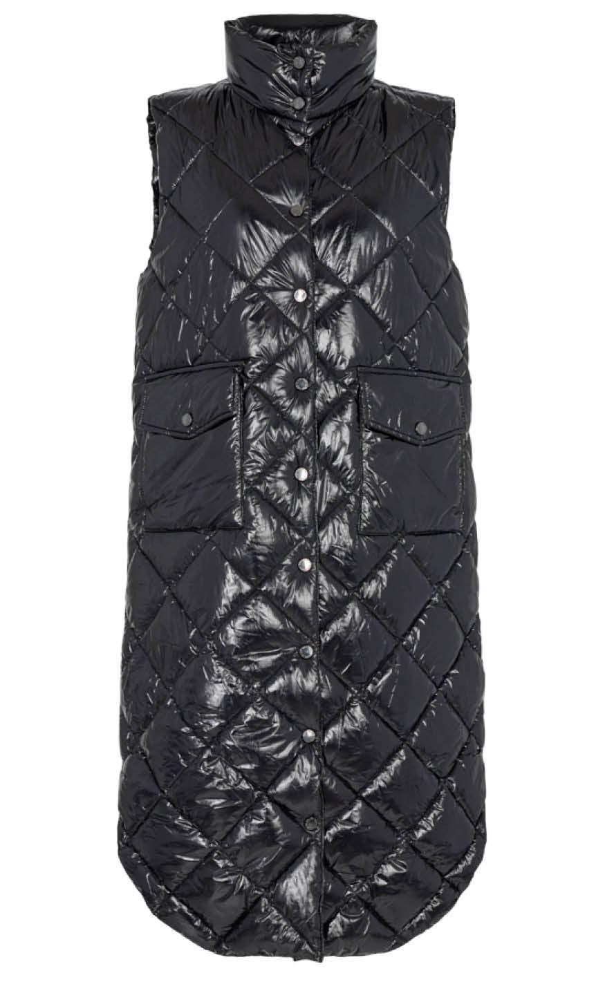 Freequent Vest - Olga Gloss - Black