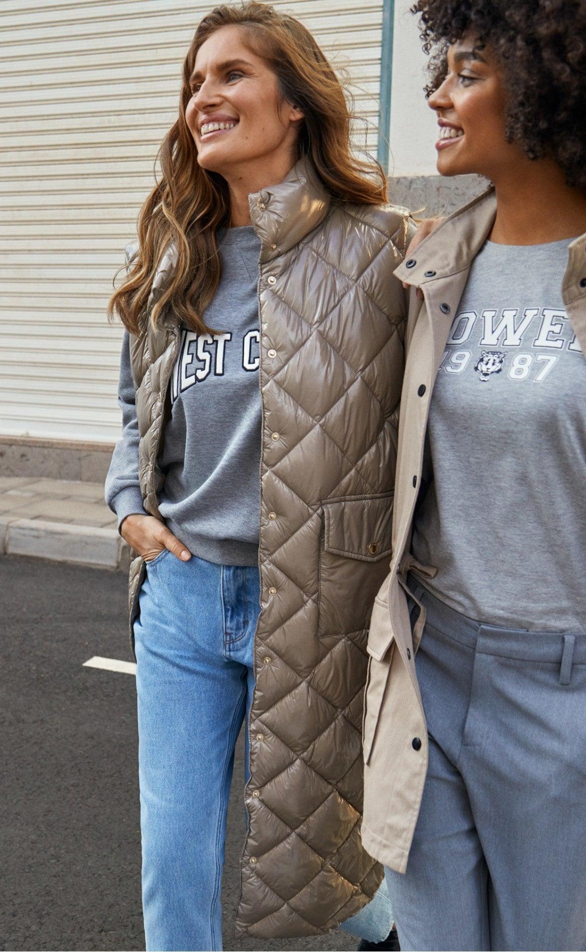 Freequent Vest - Olga Gloss - Silver Mink