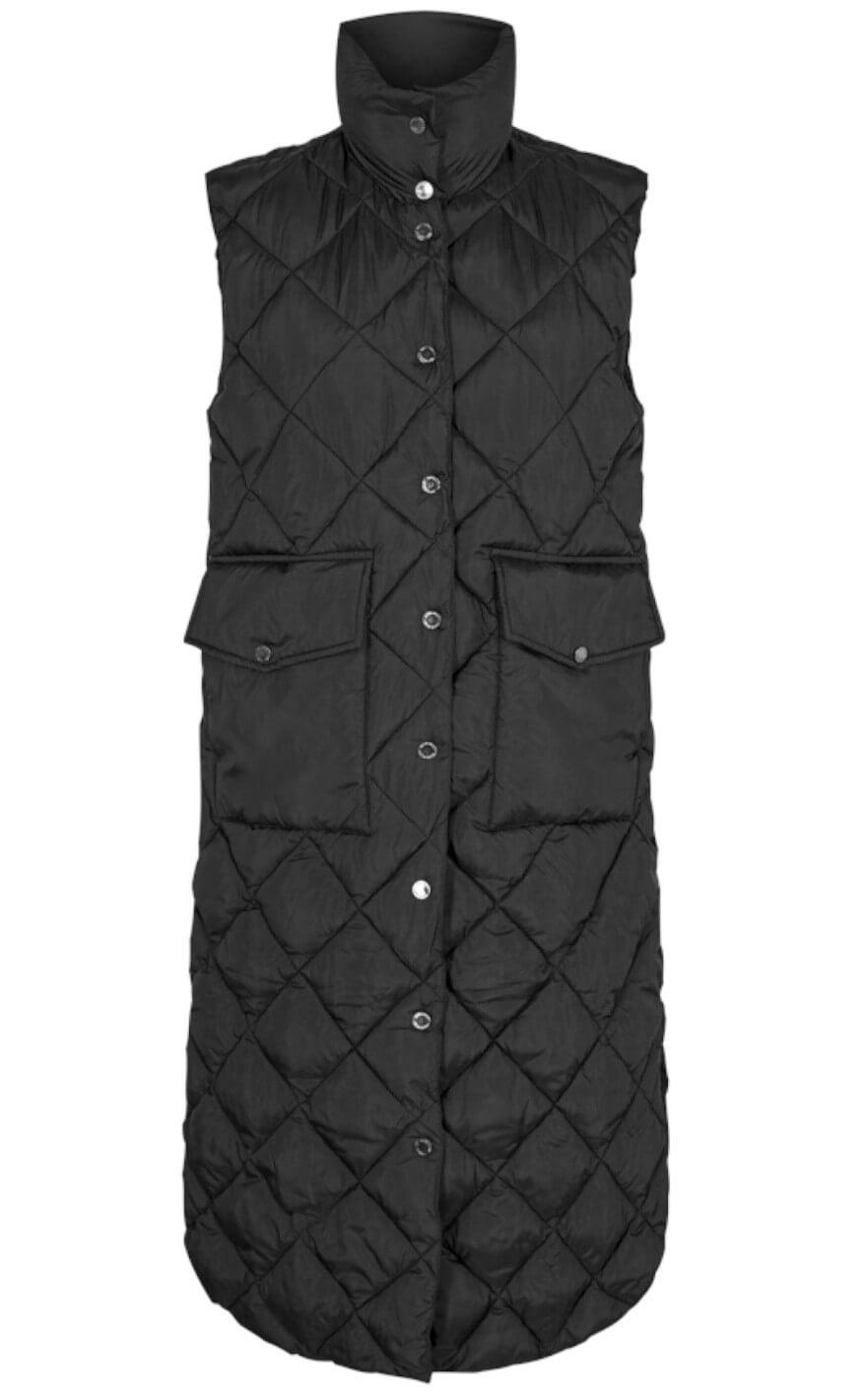 Freequent Vest - Olga Long - Black