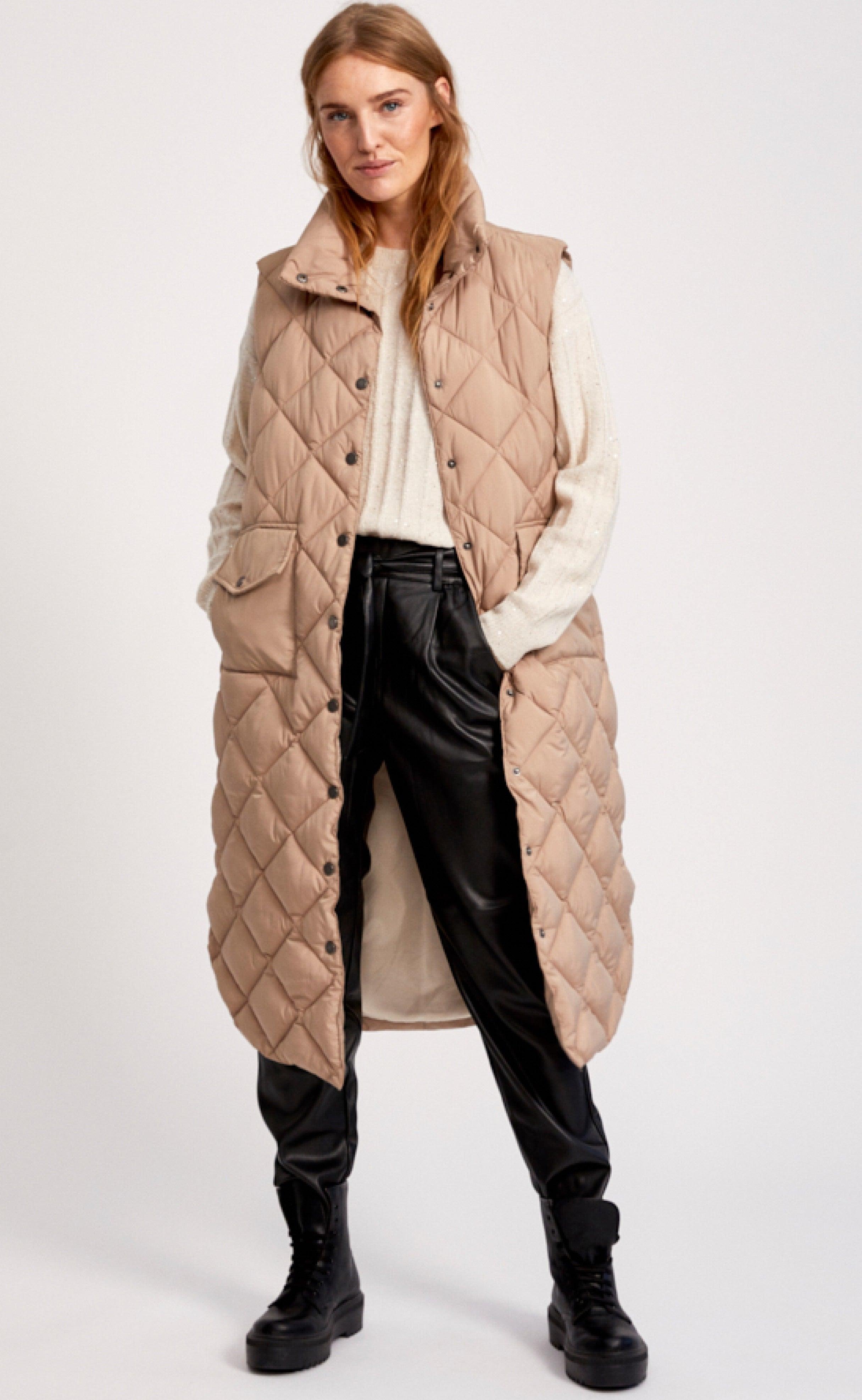 Freequent Vest - Olga - Silver Mink