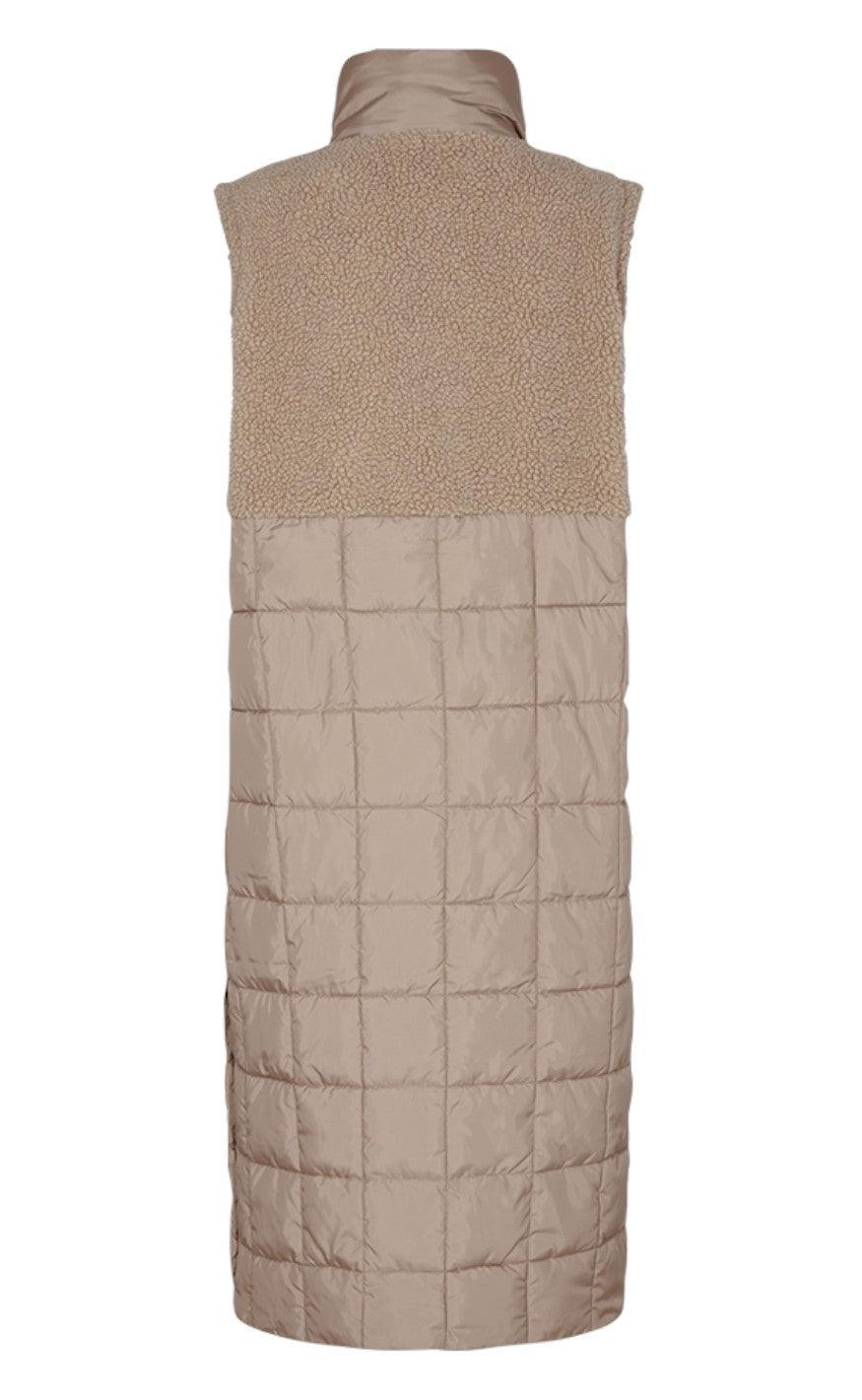 Freequent Vest - Olga Teddy Pre - Silver Mink