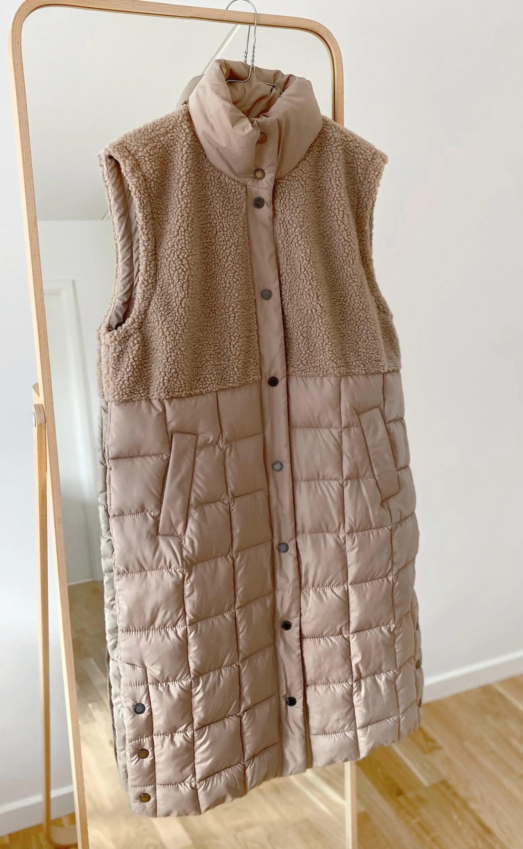 Freequent Vest - Olga Teddy Pre - Silver Mink