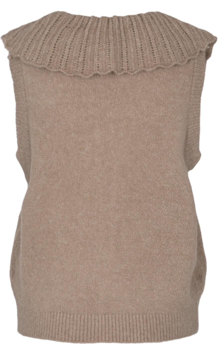 Freequent Vest - Sila - Silver Mink Melange