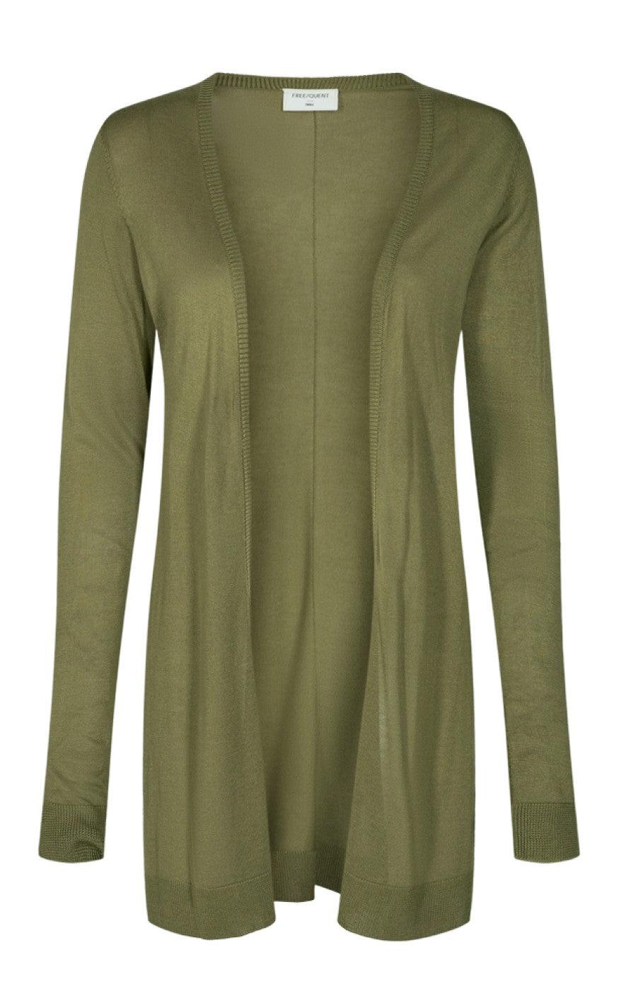 Freequent cardigan - Elina - Burnt Olive