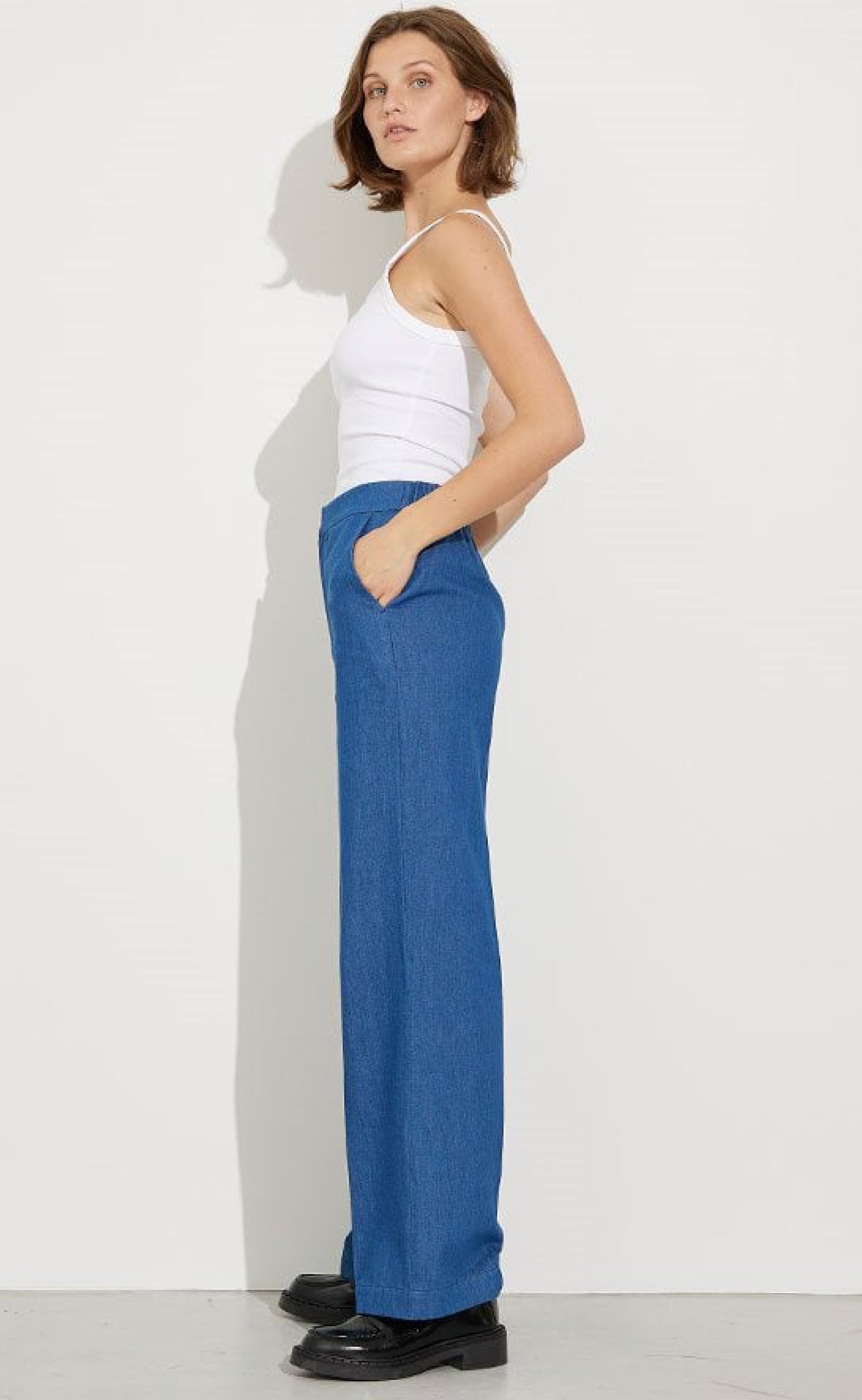 Global Funk Bukser - Cienne-G - Mid Indigo