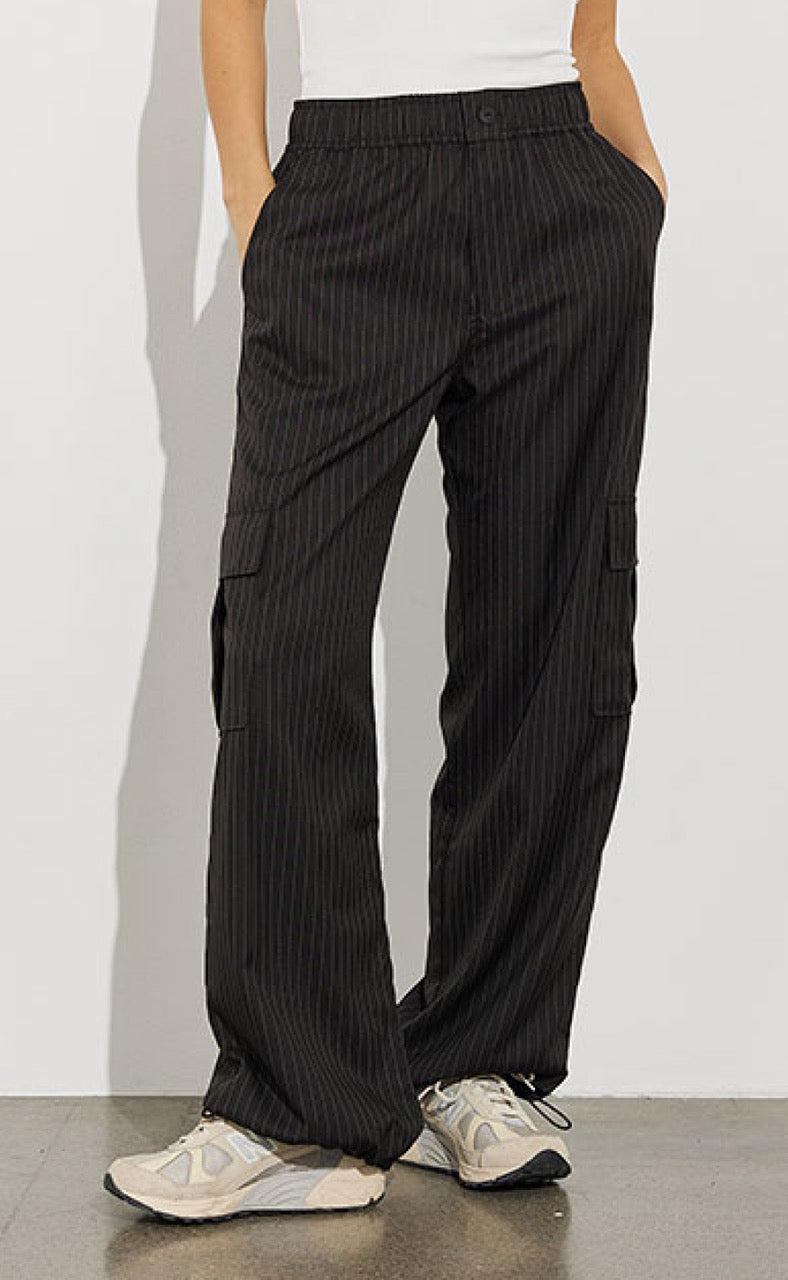 Global Funk Bukser - Lana-G Levilla - Navy Pinstripe