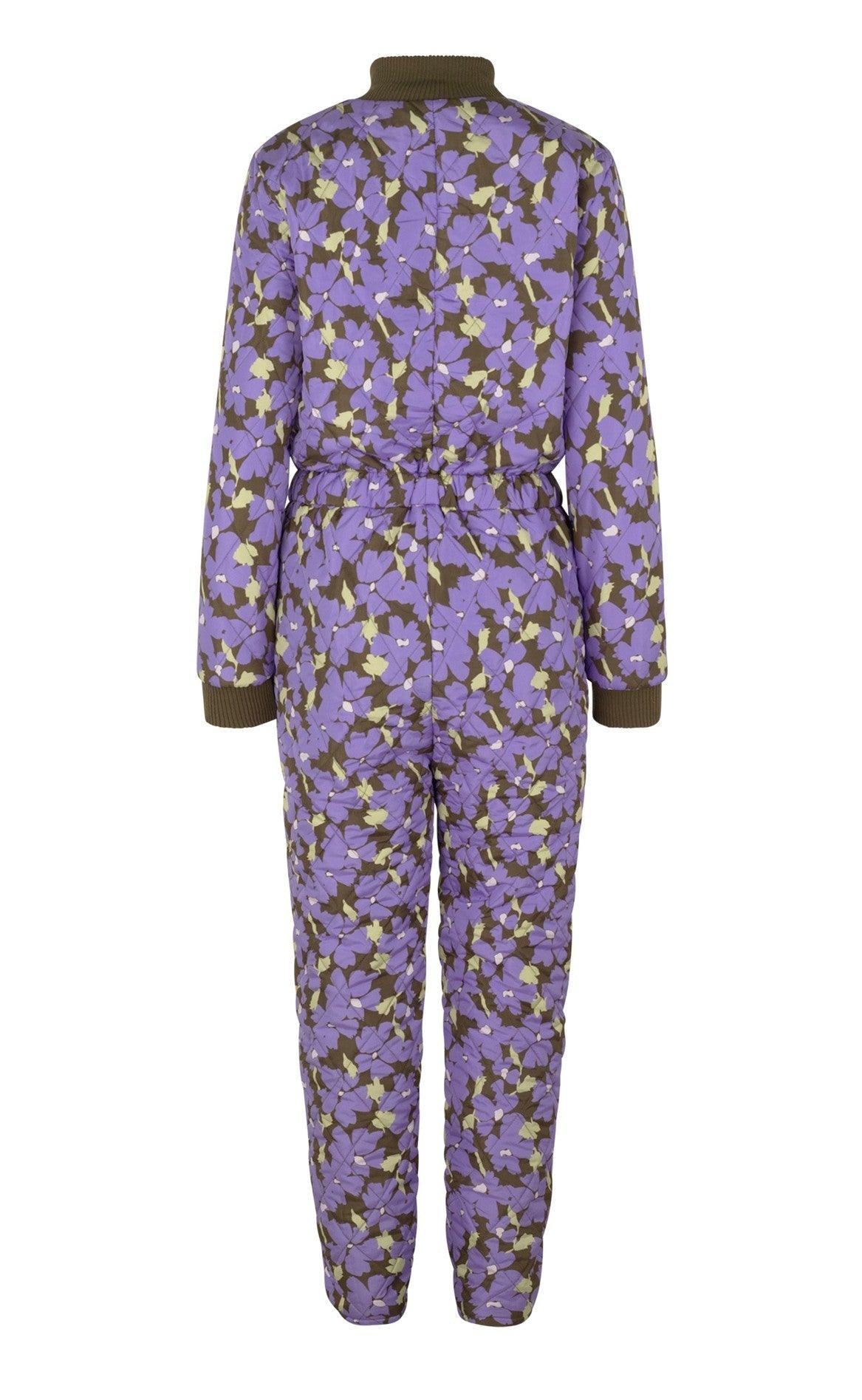 Global Funk Flyverdragt / Termodragt - Isolde - Purple Blossom Print