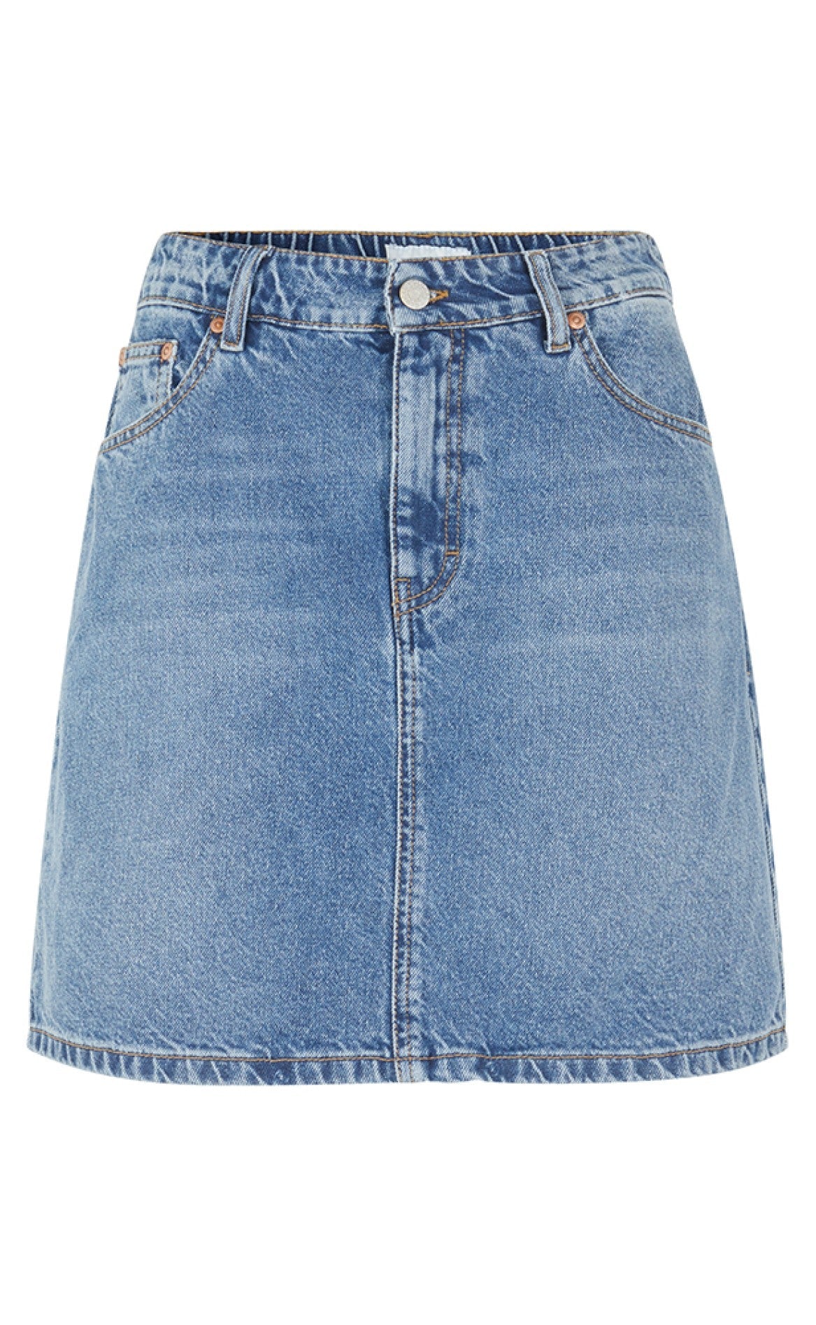 Global Funk Nederdel - Melea-G - Mid Vintage Blue