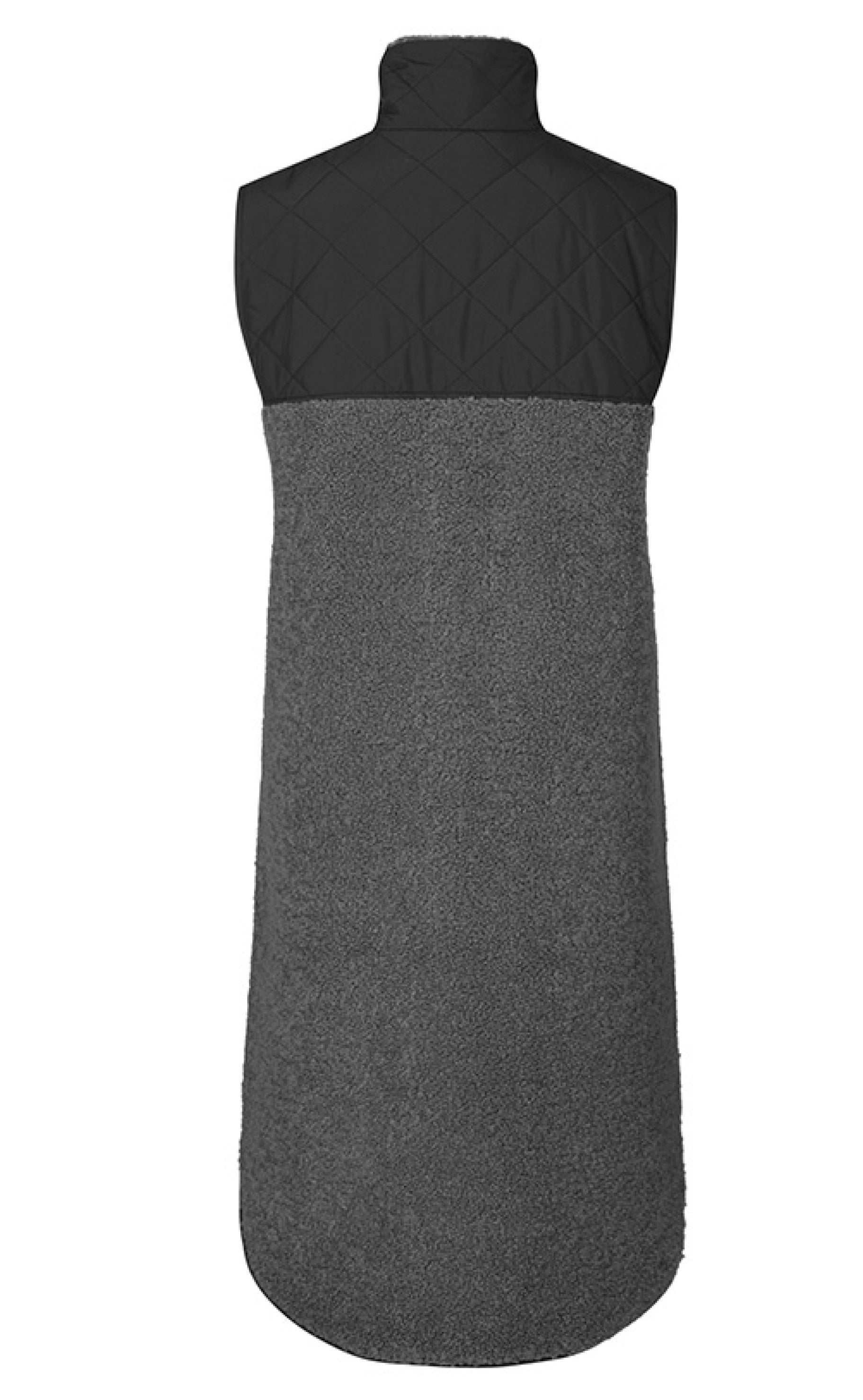Global Funk Vest - Raima Teddy - Grey Black Mix