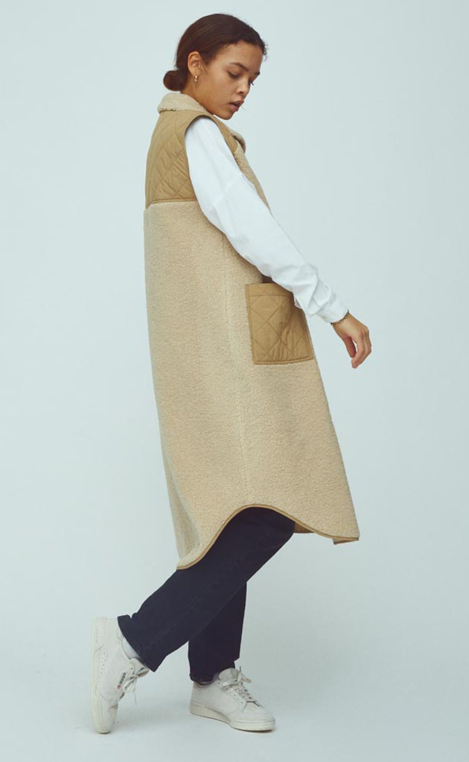 Global Funk Vest - Raima Teddy - Sand Sugar Mix