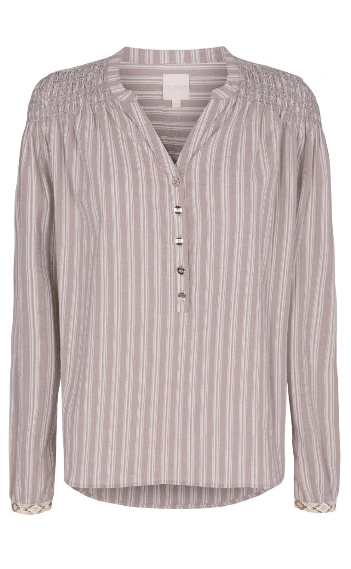 Gossia Bluse - Gemma - Sand Stripes