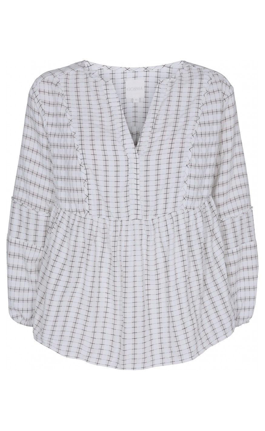 Gossia Bluse - Kaia - White/Black Checks