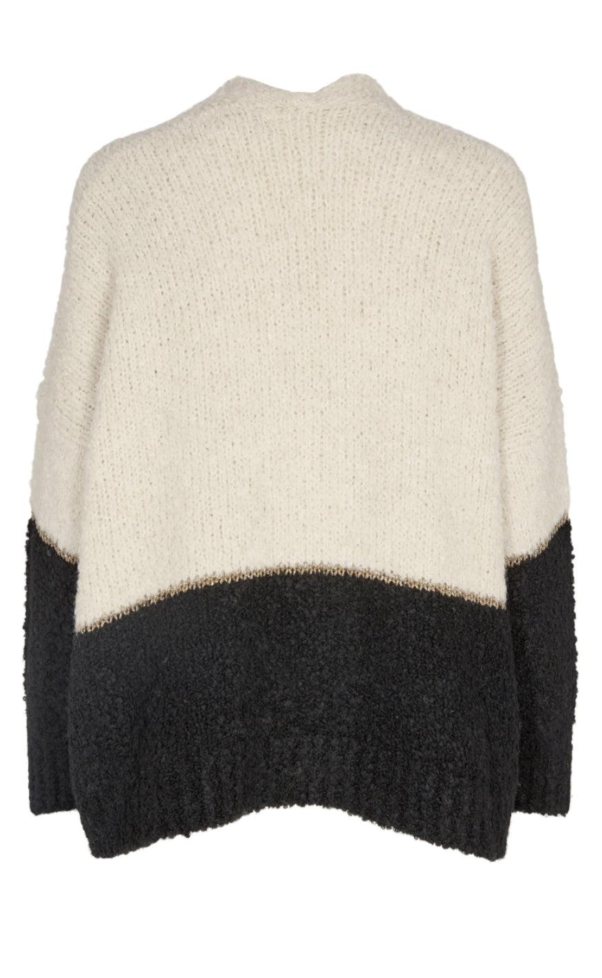 Gossia Cardigan - Asha - Creme Black Stripe