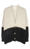 Gossia Cardigan - Asha  - Creme Black Stripe