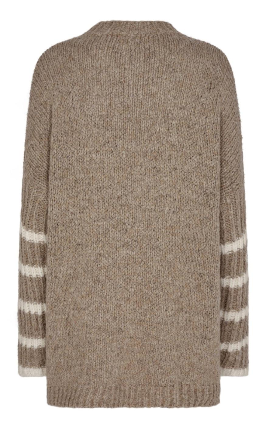 Gossia Jumper - Ally - Camel Offwhite stripes