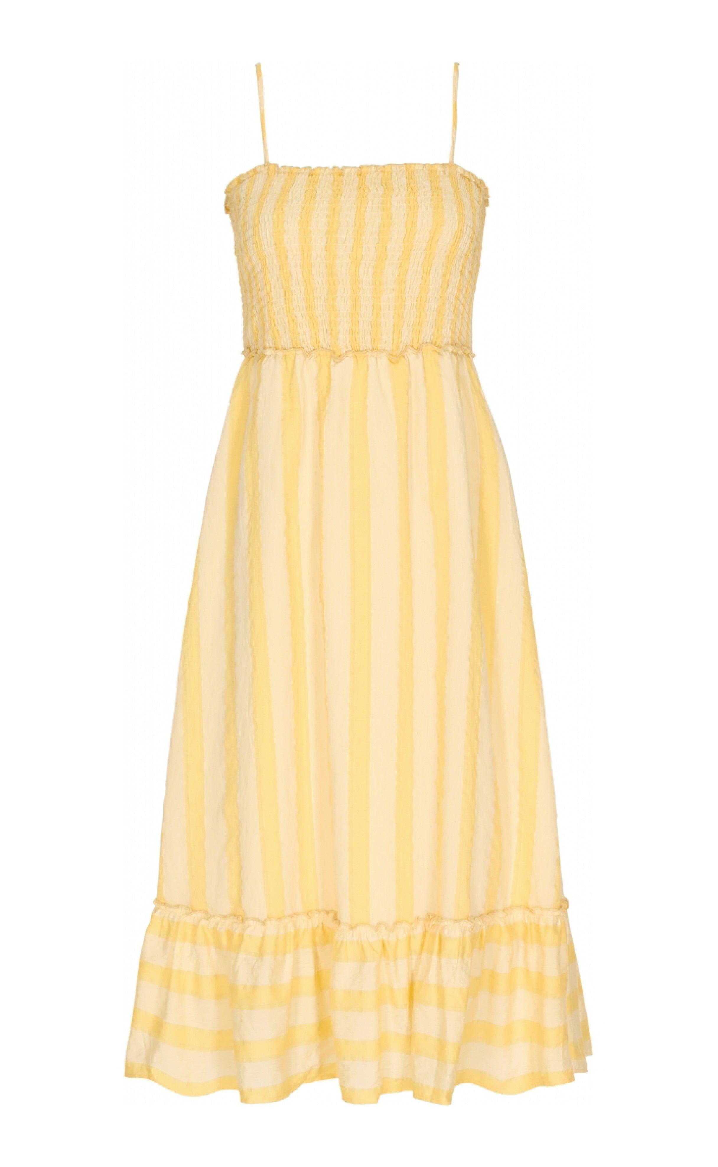 Gossia Kjole - Zoey - Yellow Stripe