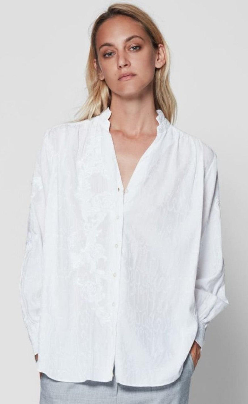Gustav Skjorte - Leonora Long - White