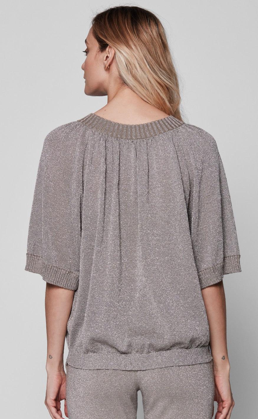 Gustav bluse - Jazzy A-Shape Knit - Chanterell