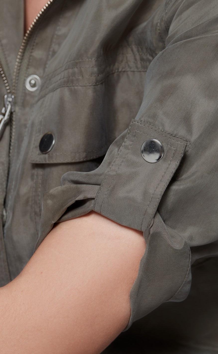 Gustav kjole - Britney Long Bias Cut - Dried Green
