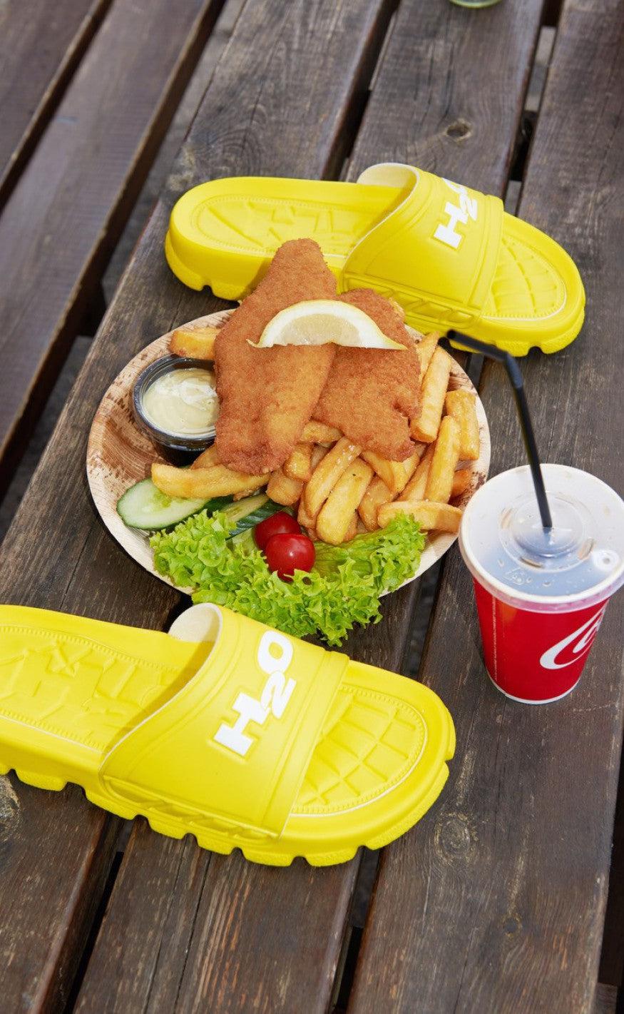 H2O Sandal - Trek - Citron/White