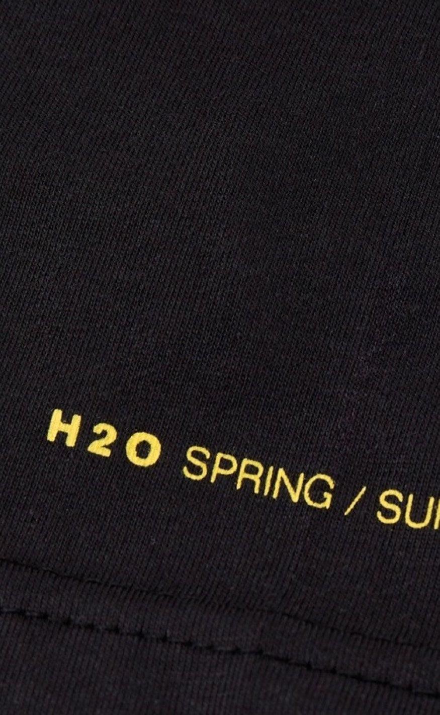 H2O Tee - Type Stripe - Black/Citron