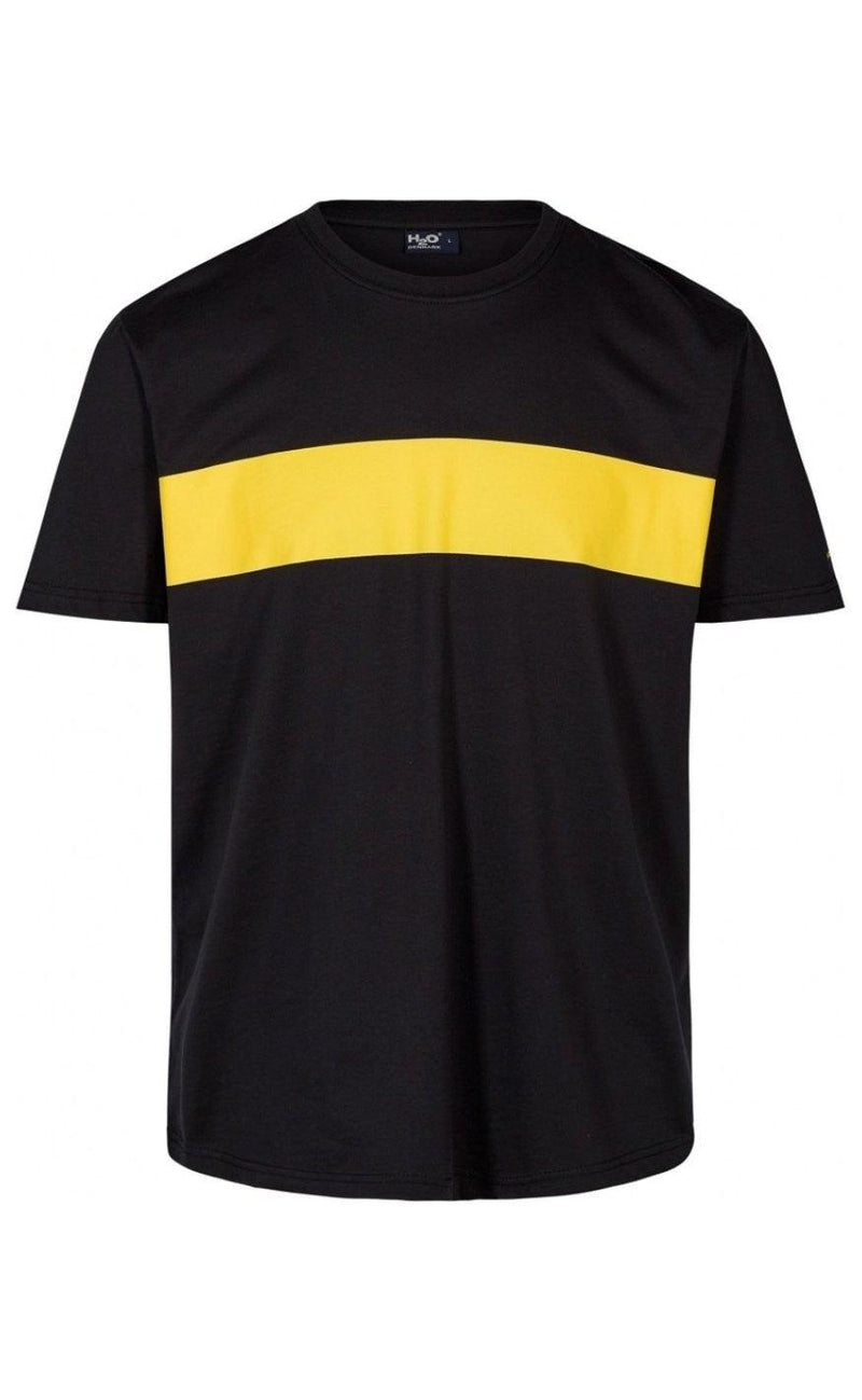H2O Tee - Type Stripe - Black/Citron