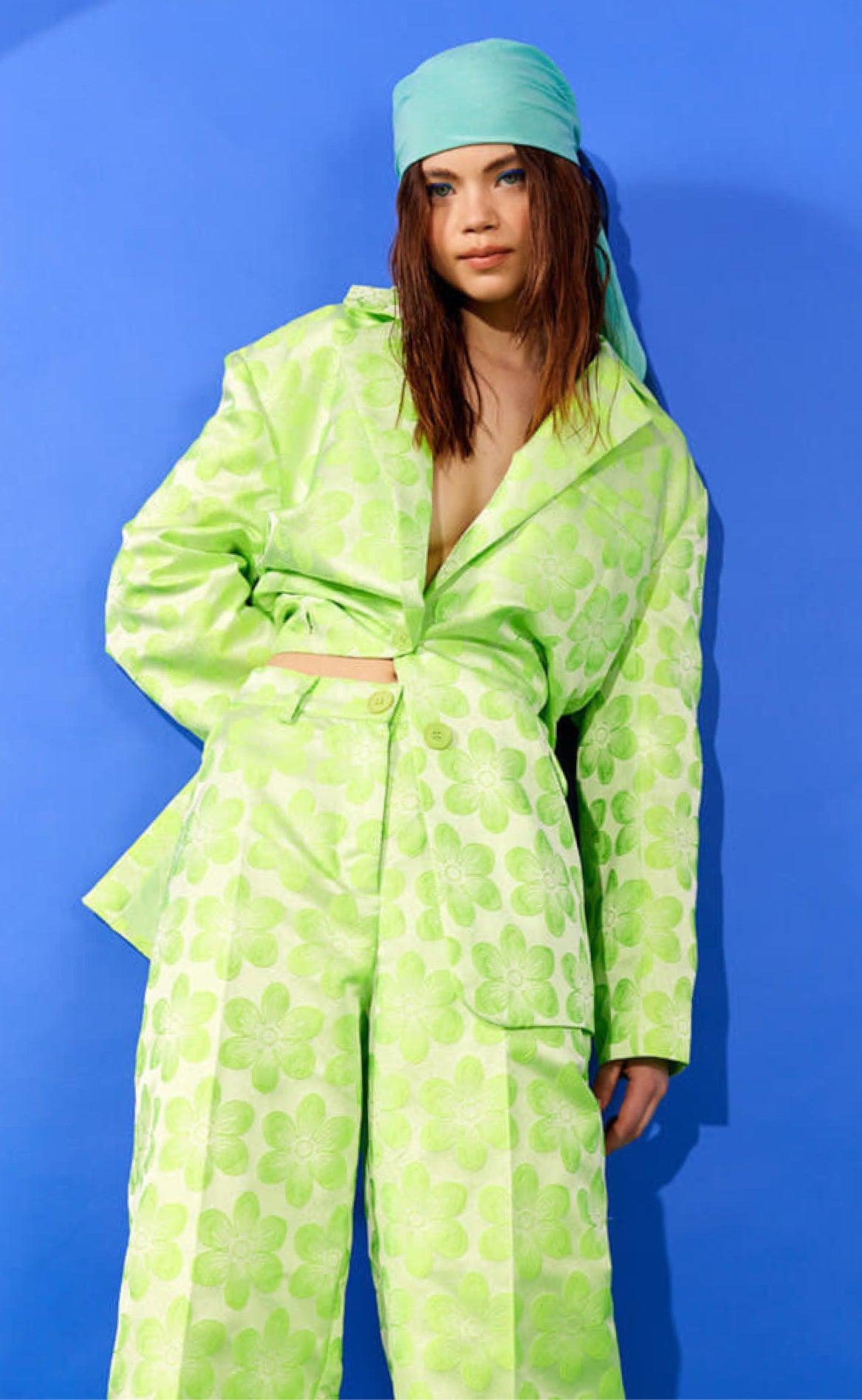 Hunkøn Blazer - Naomi - Lime
