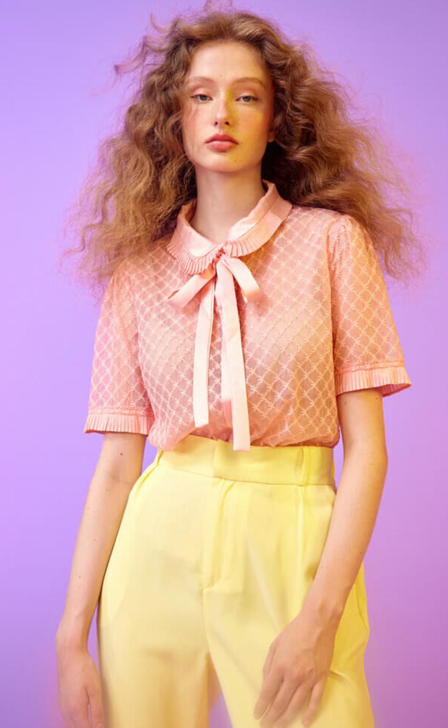 Hunkøn Bluse - Ritha - Peach
