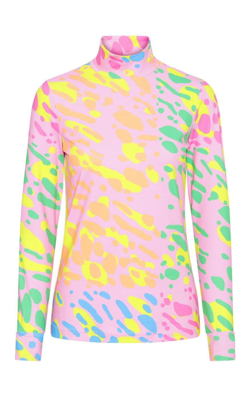 Hunkøn Bluse - Zapi Yoga - Mix Stains Art