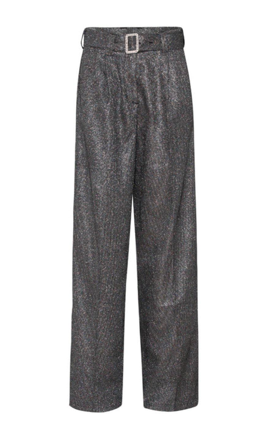 Hunkøn Bukser - Estelle - Soft Black Glitter