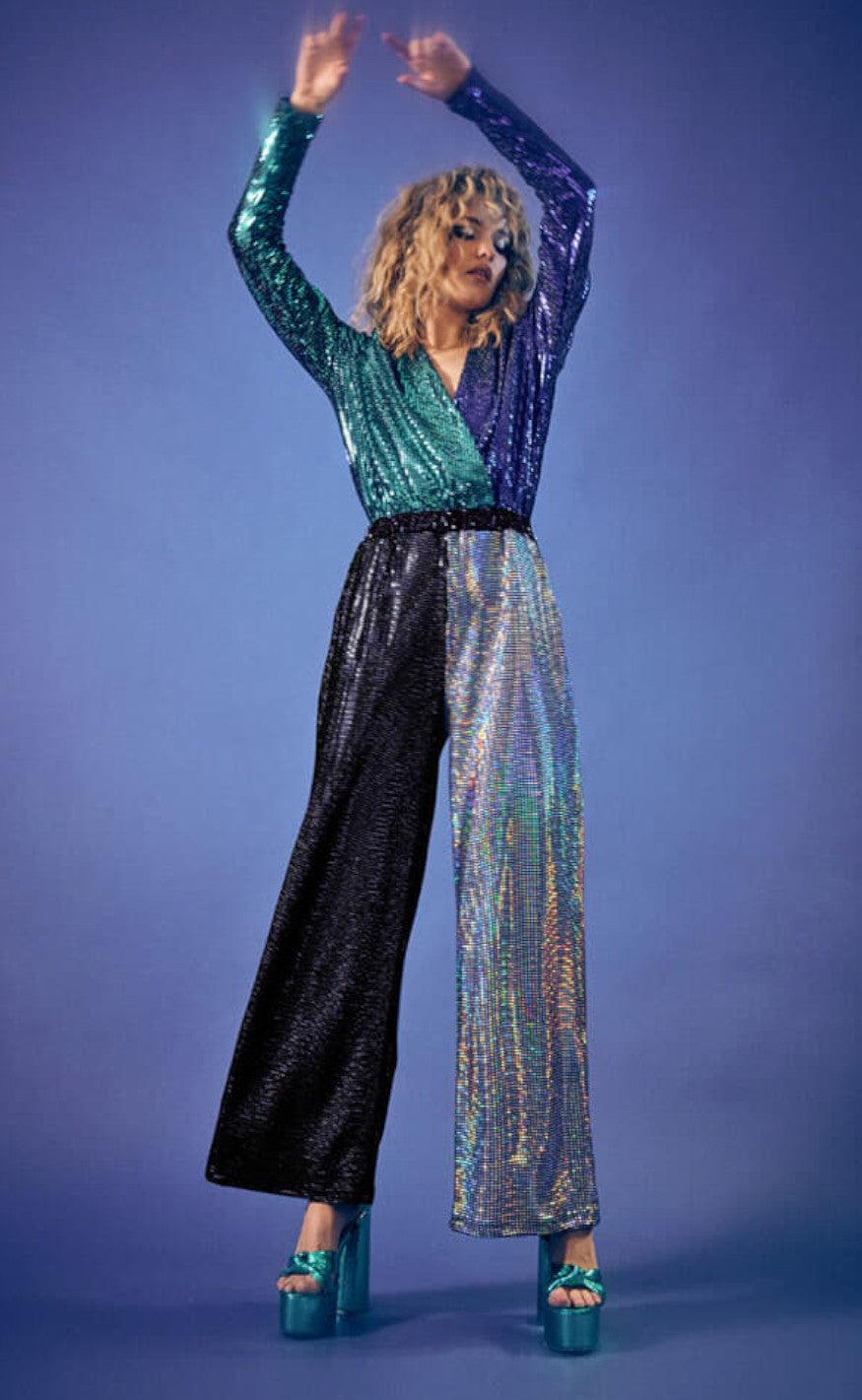 Hunkøn Jumpsuit - Anette - Mixed Sequins