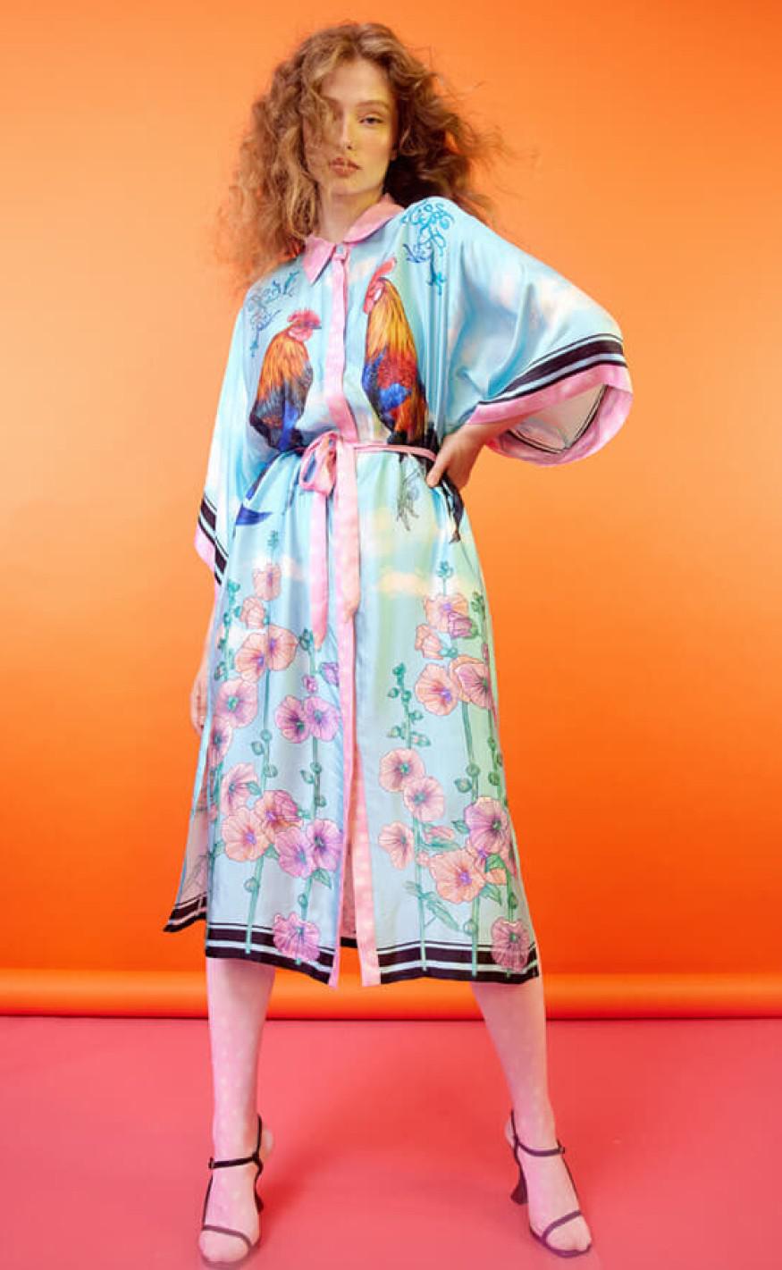 Hunkøn Kimono - Cassiopeia - Summer Sky Art Print