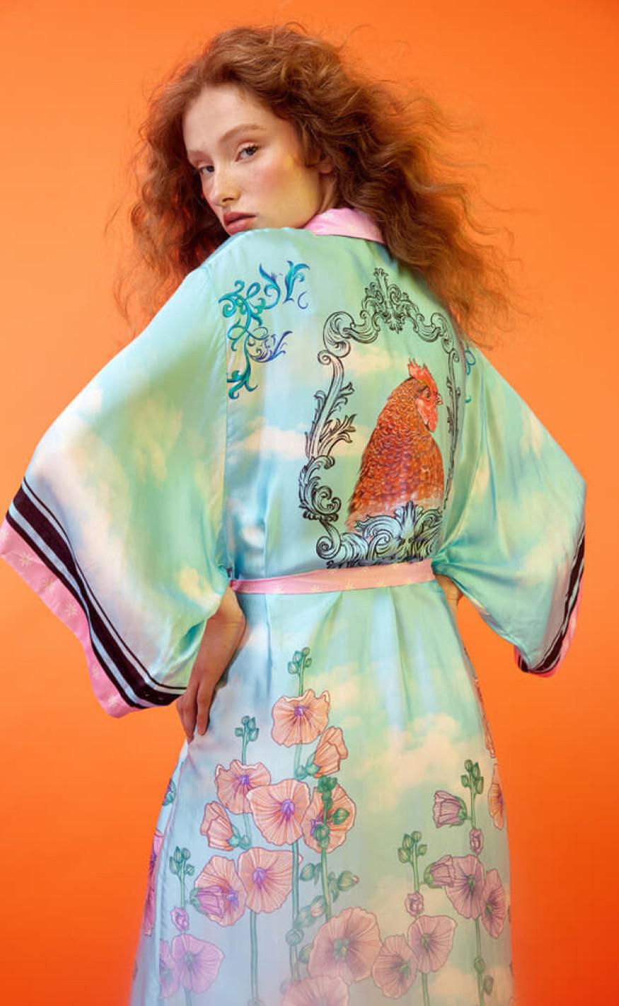 Hunkøn Kimono - Cassiopeia - Summer Sky Art Print