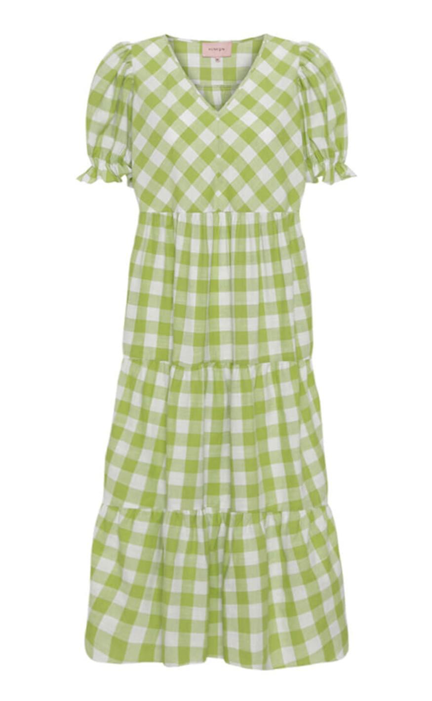 Hunkøn Kjole - Geira - Green Checked