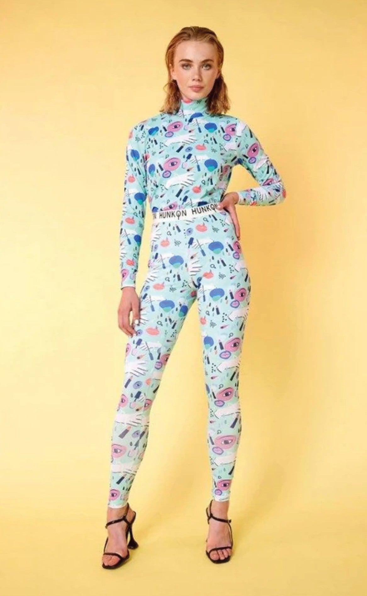 Hunkøn Leggings - Gabbi yoga - Girly Art Print