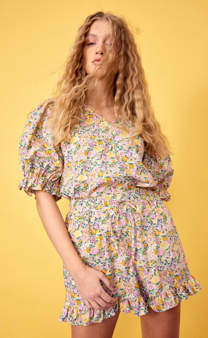 Hunkøn Shorts - Macy Ruffle - Flowerfield