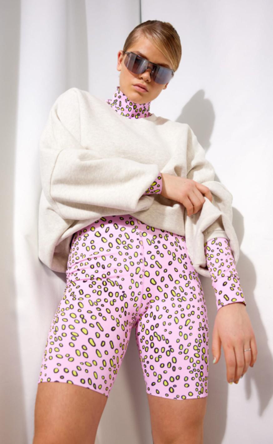 Hunkøn Shorts - Paloma Yoga - Lavender Stained